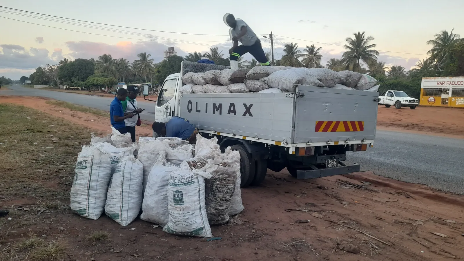 Compra de copra no campo